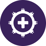 illustration of cell with plus sign in the center